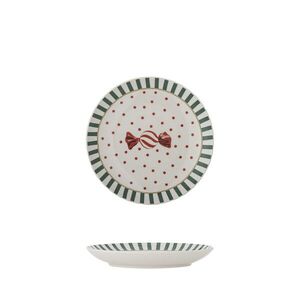 Imagine Farfurie pentru desert, Bloomingville, Yule, 16x3 cm, ceramica, multicolor