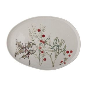 Imagine Platou pentru servire, Bloomingville, Hollie, 35.5x26x2 cm, ceramica, multicolor