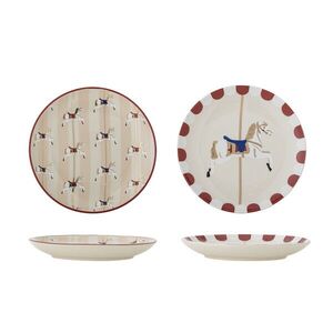 Imagine Set 2 farfurii pentru desert, Bloomingville, Merry-go-round, 16x3 cm, ceramica, multicolor