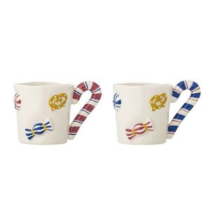 Imagine Set 2 cesti, Bloomingville, Candice, 8.5x8 cm, 264 ml, ceramica, multicolor