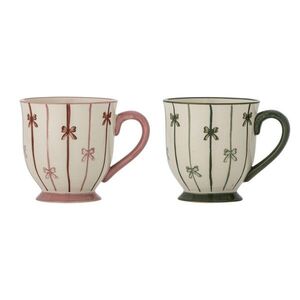 Imagine Set 2 cani, Bloomingville, Hope, 10x11 cm, 400 ml, ceramica, multicolor