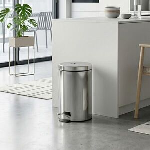 Imagine Cos de gunoi cu pedala Blaumann, Accessories, 12L, 25x39 cm, inox/plastic, argintiu