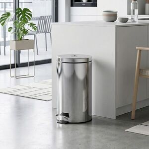 Imagine Cos de gunoi cu pedala Blaumann, Accessories, 20L, 29.2x44 cm, inox/plastic, argintiu