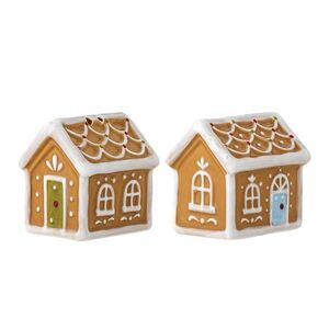 Imagine Set solnita si pipernita, Bloomingville, Ginnie, 6x4.5x6 cm, 25 ml, ceramica, maro