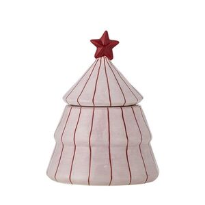 Imagine Recipient cu capac, Bloomingville, Shirly, 12x16 cm, 420 ml, ceramica, roz