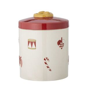 Imagine Recipient cu capac, Bloomingville, Yule, 15x18 cm, 2.3 L, ceramica, natural