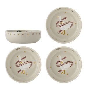 Imagine Set 4 boluri, Bloomingville, Mary, 16x5 cm, 535 ml, ceramica, multicolor