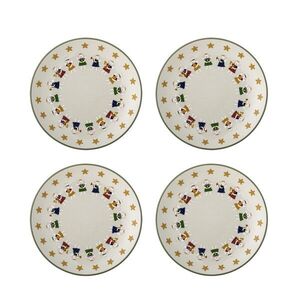 Imagine Set 4 farfurii pentru desert, Bloomingville, Peo, 16x3 cm, ceramica, natural