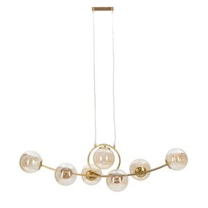 Imagine Lustra Japan, Mauro Ferretti, 115 x 36 x 116 cm, 7 x E14, 20W, fier/sticla, auriu