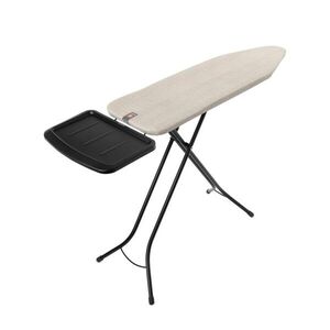Imagine Masa de calcat, Brabantia B, Denim Grey, 124x38 cm, 7 pozitii de reglare, cu suport statie de calcat, otel/bumbac