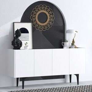 Imagine Consola, Hanah Home, Polaris, 150x75x40 cm, Alb