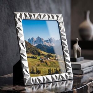 Imagine Rama foto, Embossed Diamonds, Mauro Ferretti, polirasina, 20x25 cm, argintiu