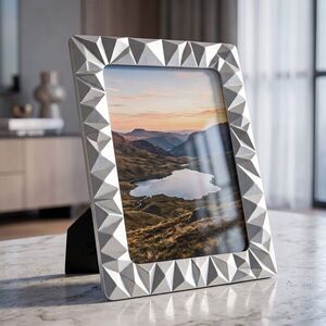 Imagine Rama foto, Embossed Diamonds, Mauro Ferretti, polirasina, 15x20 cm, argintiu