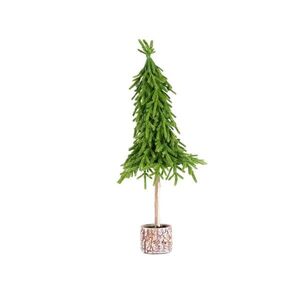 Imagine Brad artificial Hector, Homla, 55 cm, plastic/lemn, verde