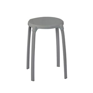 Imagine Scaun baie, Ridder, gri, PP/ otel, diametru Ø 30 cm, sustine maxim 100 kg, A1050117, Max