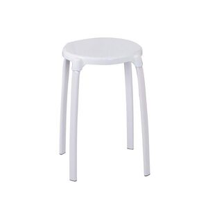 Imagine Scaun baie, Ridder, alb, PP/ otel, diametru Ø 30 cm, sustine maxim 100 kg, A1050101, Max