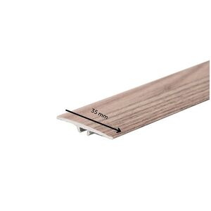 Imagine Profil trecere la nivel, aluminiu, 35mmx270cm, lemn natural Cordoba 710, set 5 bucati, 3085, Ersin