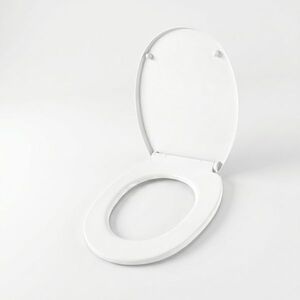 Imagine Capac WC cu inchidere lenta si sistem easy clean, alb, polipropilena, Asturia