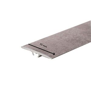 Imagine Profil trecere la nivel, aluminiu, 35mmx270cm, gri ciment Nickel 901, set 5 bucati, 3085, Ersin