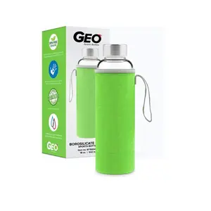Imagine Recipient din sticla termorezistenta si husa textila de protectie 530 ml