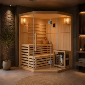 Imagine Sauna finlandeza Sanotechnik Tallinn 3 persoane 150x150xH200 cm