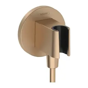 Imagine Cot iesire dus Hansgrohe Fixfit S cu suport para bronz periat