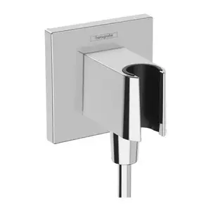 Imagine Cot iesire dus Hansgrohe Fixfit E cu suport para crom lucios