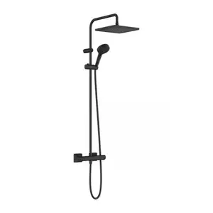 Imagine Sistem dus cu baterie termostatica Hansgrohe Vernis Shape 240 negru mat