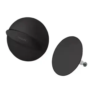 Imagine Capac sifon si preaplin Hansgrohe Flexaplus negru mat