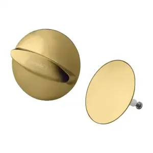 Imagine Capac sifon si preaplin Hansgrohe Flexaplus auriu lucios