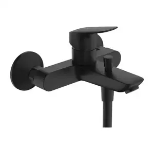 Imagine Baterie cada si dus monocomanda Hansgrohe Logis negru mat