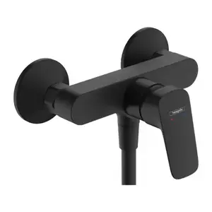 Imagine Baterie dus Hansgrohe Logis negru mat monocomanda