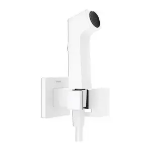 Imagine Sistem dus incastrat igiena intima Hansgrohe E EcoSmart alb mat