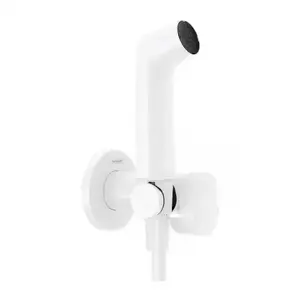Imagine Sistem dus incastrat igiena intima Hansgrohe S EcoSmart alb mat