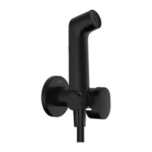 Imagine Sistem dus incastrat igiena intima Hansgrohe S EcoSmart negru mat