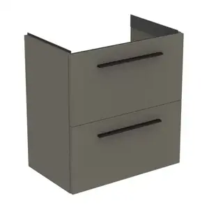 Imagine Baza lavoar suspendat Ideal Standard i.life S 2 sertare 60x37.5 cm gri cuart mat