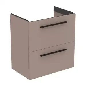 Imagine Baza lavoar suspendat Ideal Standard i.life S 2 sertare 60x37.5 cm gri bej mat