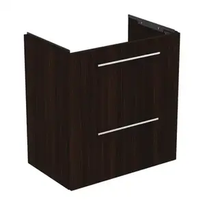 Imagine Baza lavoar suspendat Ideal Standard i.life S 2 sertare 60x37.5 cm stejar cafeniu