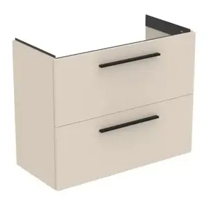 Imagine Baza lavoar suspendat Ideal Standard i.life S 2 sertare 80x37.5 cm bej nisipiu mat