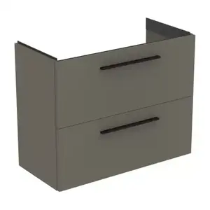 Imagine Baza lavoar suspendat Ideal Standard i.life S 2 sertare 80x37.5 cm gri cuart mat