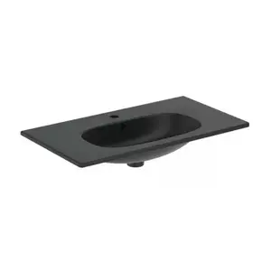 Imagine Lavoar pe mobilier Ideal Standard Tesi negru mat 82.5x45 cm