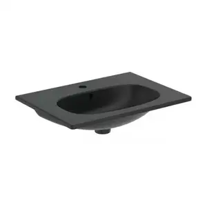 Imagine Lavoar pe mobilier Ideal Standard Tesi negru mat 62.5x45 cm
