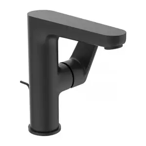 Imagine Baterie lavoar Ideal Standard Cerafine O H155 negru mat cu ventil metalic