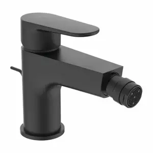 Imagine Baterie bideu Ideal Standard Cerafine O negru mat cu ventil metalic