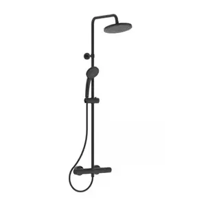 Imagine Sistem dus cu baterie termostatica Ideal Standard Ceratherm T25 negru mat