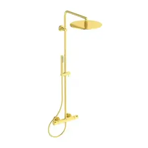 Imagine Sistem dus cu baterie termostatica Ideal Standard Ceratherm T125 auriu periat