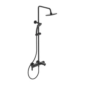 Imagine Sistem dus cu baterie cada monocomanda Ideal Standard Cerafine O negru mat