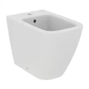 Imagine Bideu pe pardoseala Ideal Standard i.life B 54x35.5 cm alb lucios BTW
