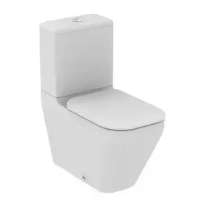 Imagine Set PROMO vas WC pe pardoseala Ideal Standard Tonic II AquaBlade 67x36 cm cu capac alb softclose