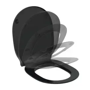 Imagine Capac WC cu inchidere lenta Ideal Standard Connect Air slim negru mat